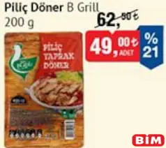 B GRİLL PİLİÇ DÖNER 200 G